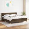 3130124 vidaXL Divan Bed with Mattress Dark Brown 160x200 Cm