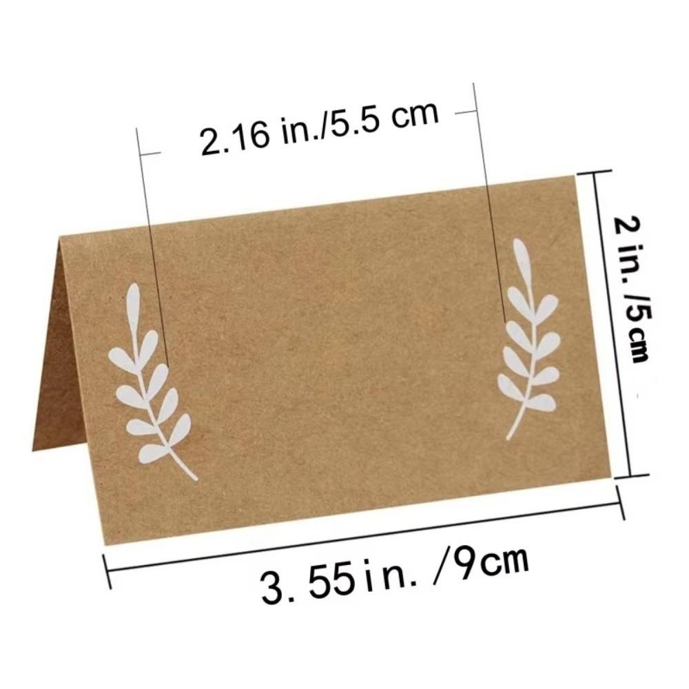 50Pcs Small Tent Card Place Cards Dining Table Decorations Seat Card Fashion Wedding Name Cards