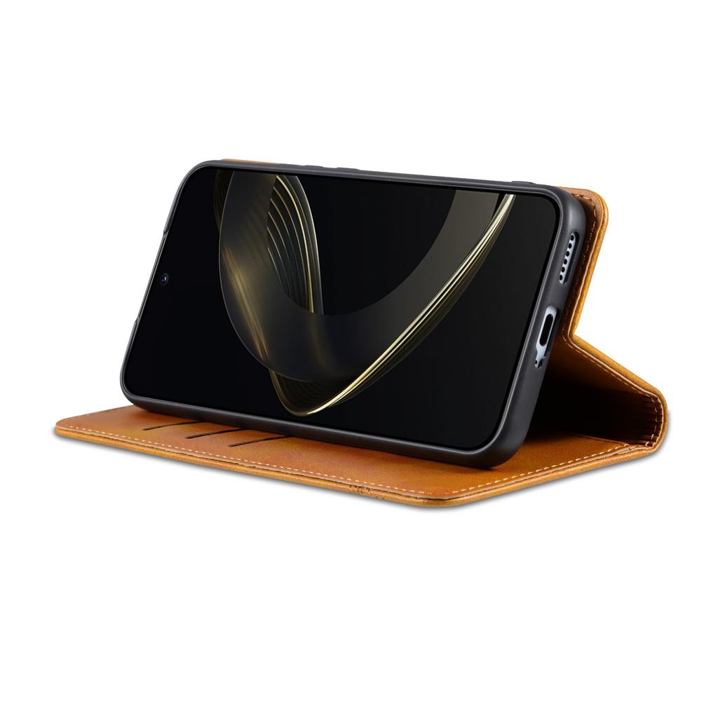 AZNS For Honor 400 5G (Global) Case Cowhide Texture PU Leather Wallet Phone Cover