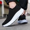 Men's Shoes New Fly-woven Socks Shoes Breathable and Lightweight One-pedal Mesh Shoes Men's Casual Sports Shoes