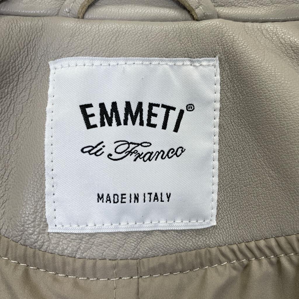 EMMETI Grey 22-207-08-110839 ANNABEL Double Rider Jacket In Lambskin Jacket 38 grayUsed