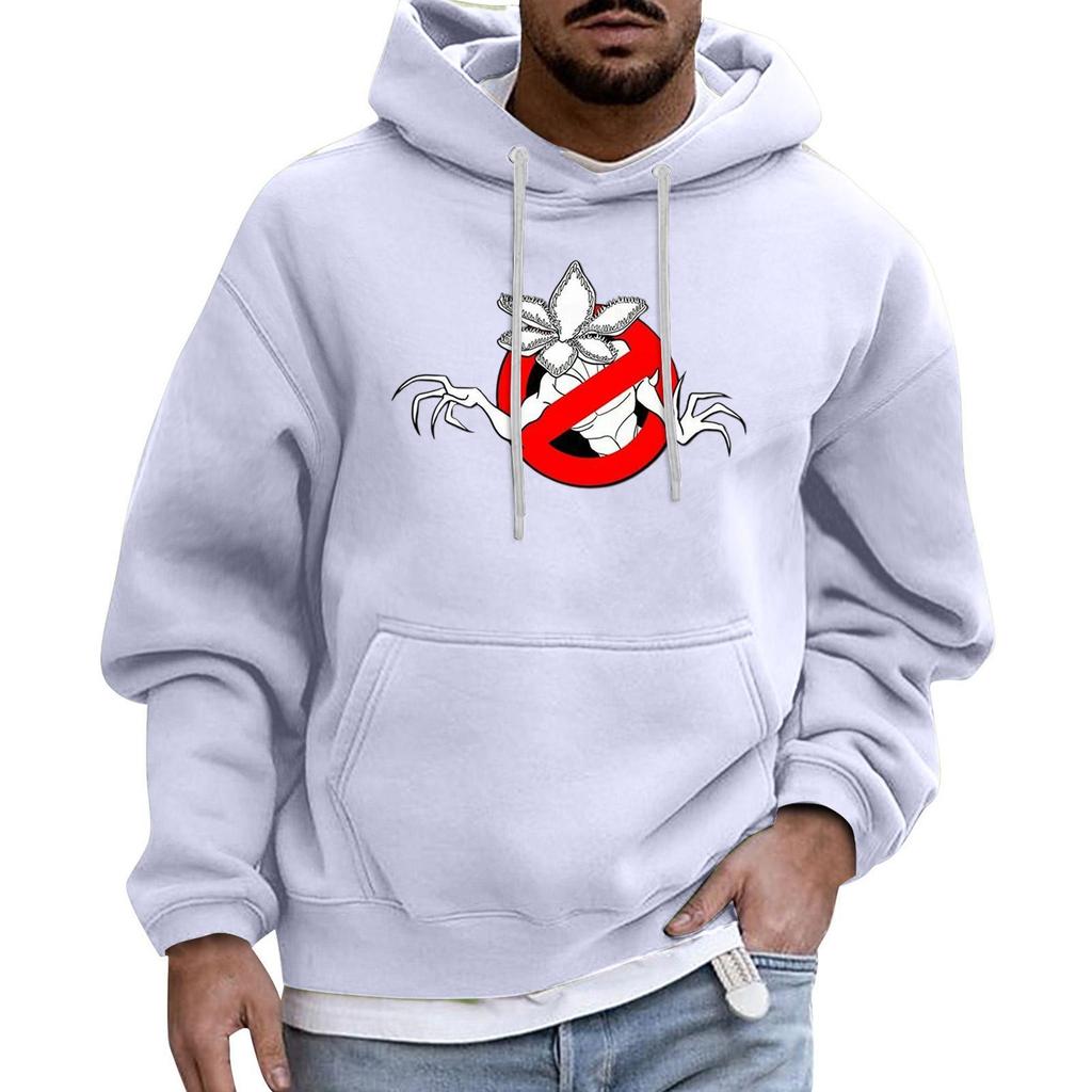 Herren Sport Freizeit Langarm Kapuzenpullover mit Tasche