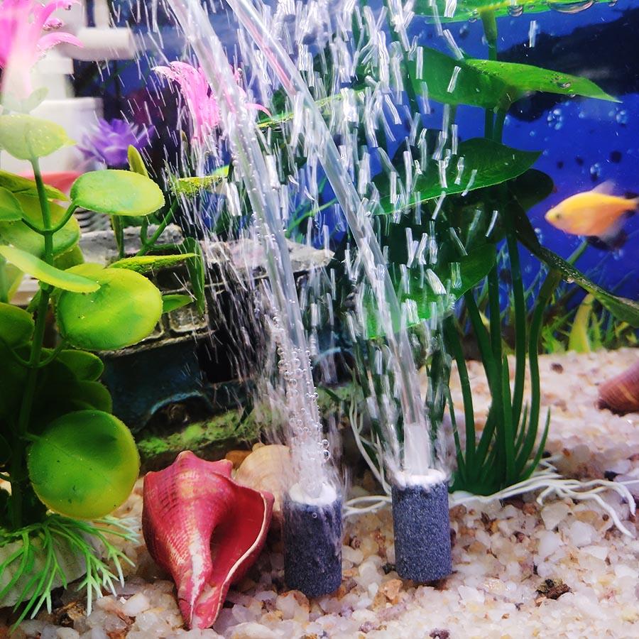 3-12 Stück Zylindrische Luftsteine für Aquarien - Luftpumpenzubehör für Belüftungspumpen für Aquarien und hydroponische Belüftungsplatten
