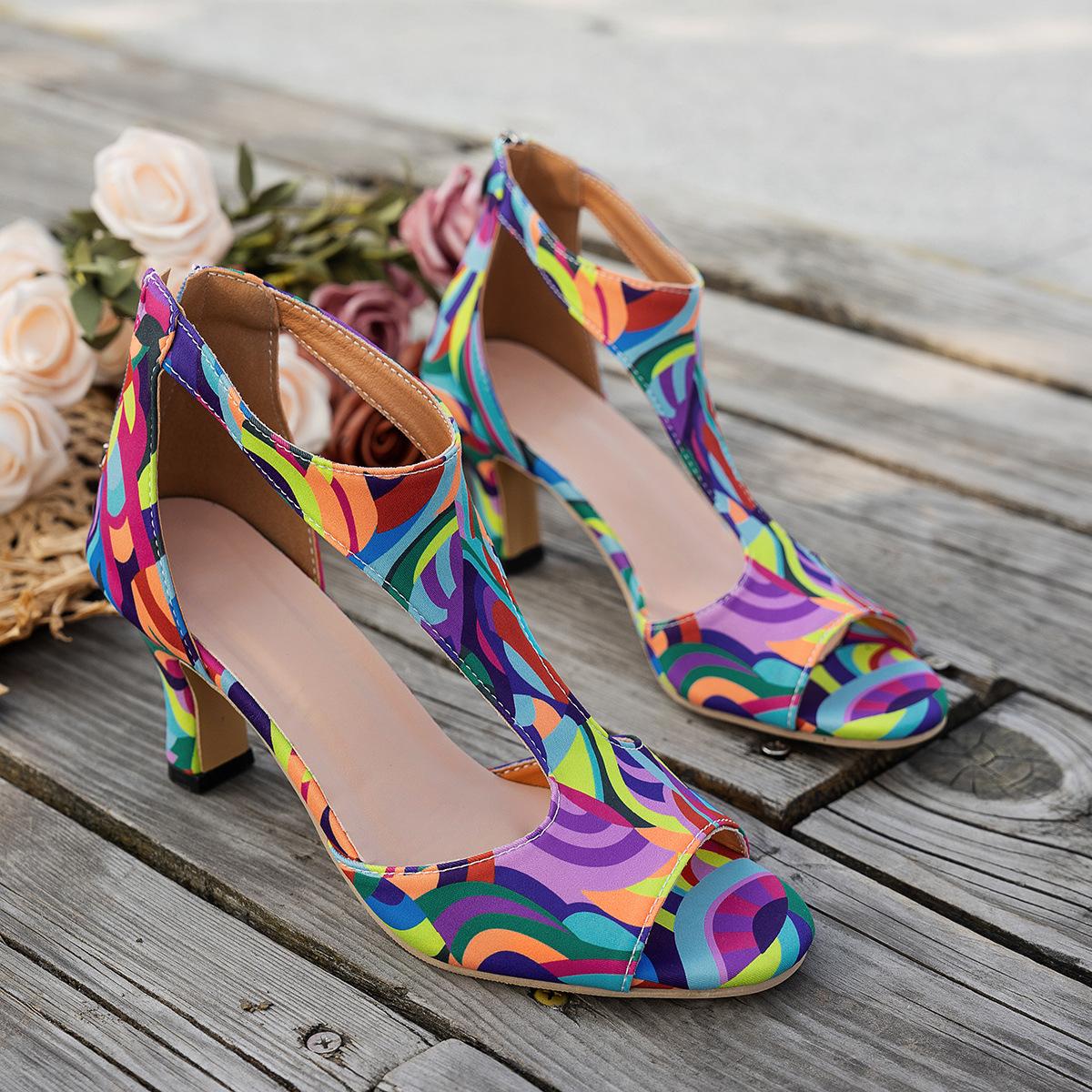 

Internet celebrity fashion fish mouth fashion sandals sexy platform wedge sandals 2025 summer new zipper high heel sandals 43 фуксия