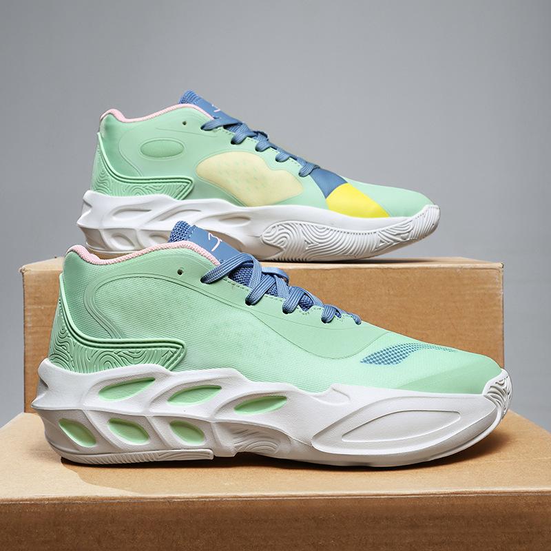 New Basketball Shoes Men's Sound Breathable Non-slip Lightweight Medium Help Students Professional Game Sports Shoes High Rebound