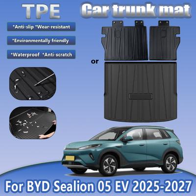 For BYD Sealion 05 EV 2025 2026 2027 Car Trunk Mat TPE Cargo Liners Boot Carpet Cushion Protective Pad Auto Tools Accessories