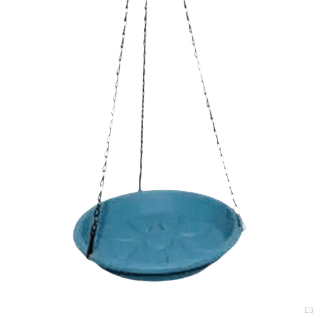 Hanging Bird Feeder Tray Sturdy Feeding Station Water Feeders Bowl for Balcony Patio