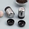 Stainless Steel Salt Shaker with Dust Cover Condiment Jar Mini Seasoning Bottle  Kitchen