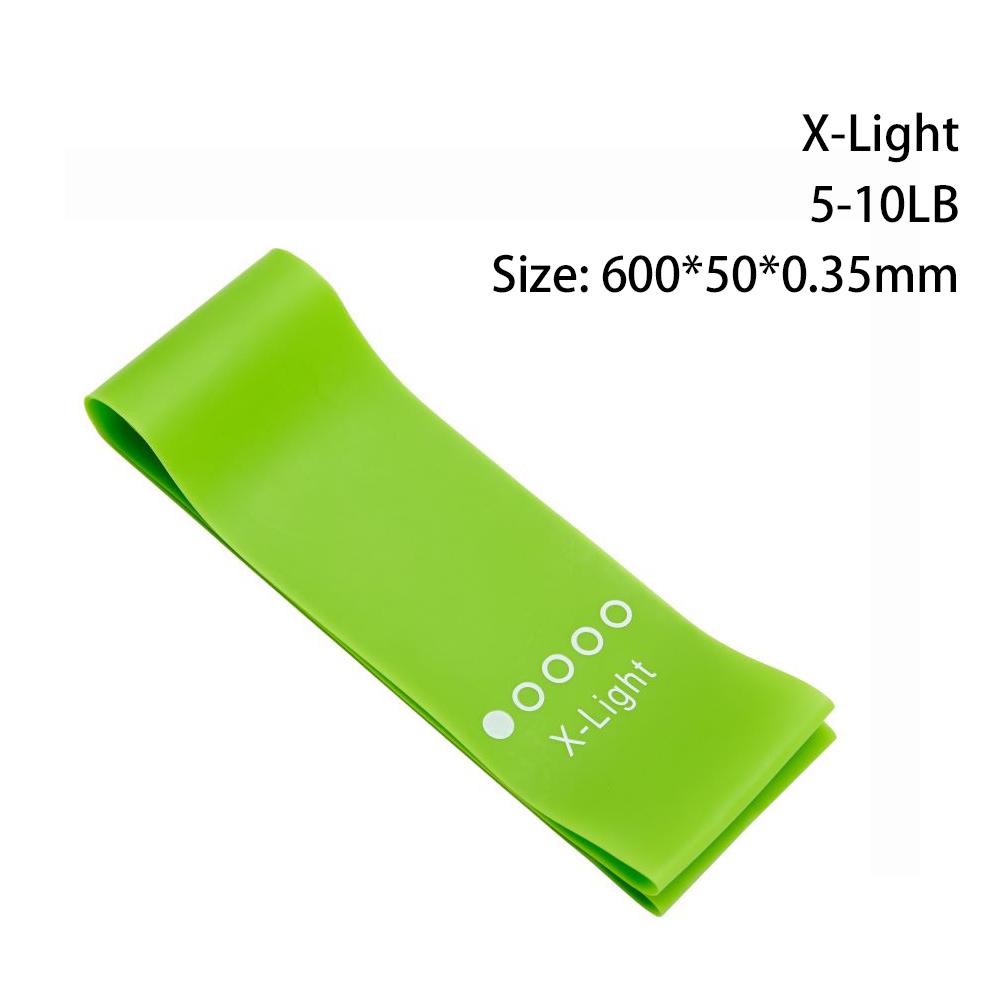 Yoga Resistance Rubber Band Fitness Elastic Band 03 To 11 Mm Gym Strength Training Pilates Latex Elastic Band Indoor Equipment