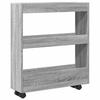 Narrow Storage Trolley 3 Tier Grey Sonoma Particleboard