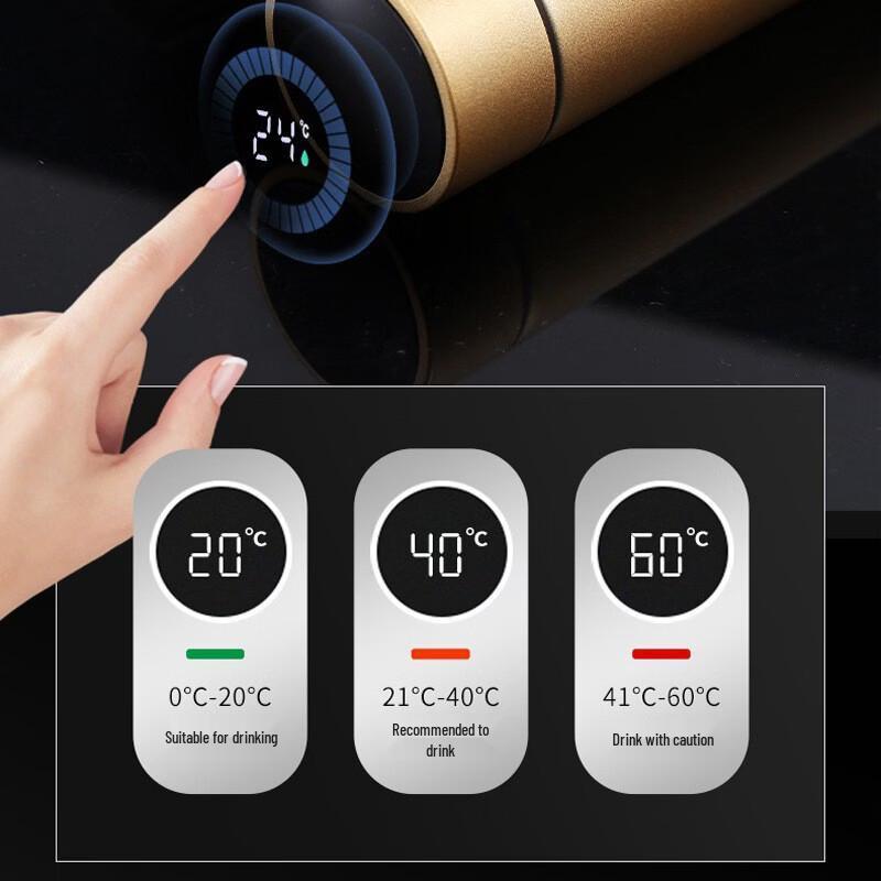 Shangqi Smart Temperature Display Stainless Steel Vacuum Bottle