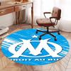 Olympique de Marseille Printed Round Rug Carpet Chair Rug Area Rug Entryway Doormats,for Office Chair Living Room Bedroom Kitchen Room.