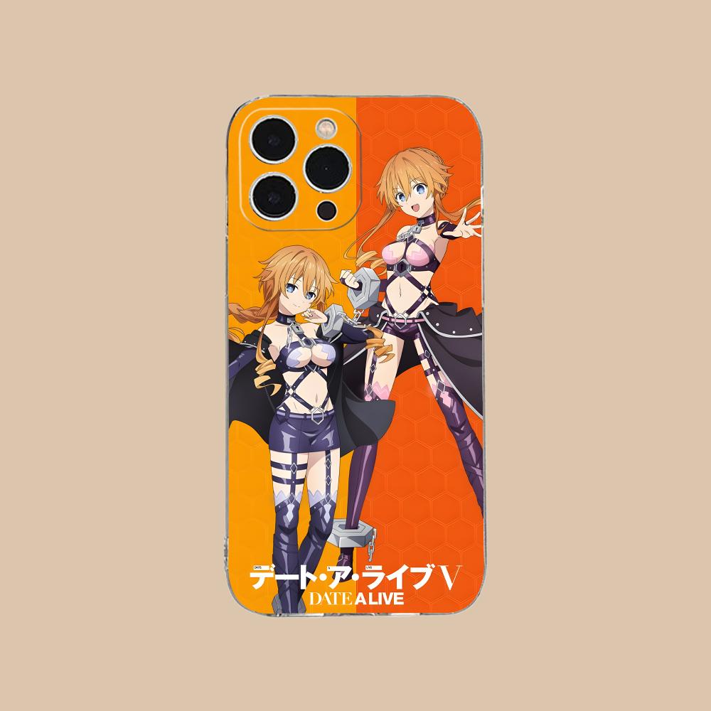 Date a Live Yamai Kaguya Clear TPU Mobile Case for iPhone 17 16 15 14 13 12 11 X XR XS Air Pro Max Plus Mini Colorful Cover