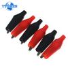 10 STÜCKE/2 Farben Krokodilklemmen 24*28mm Schwarz Rot Weichplastikbeschichtet DIY Elektronische Testsonde Mini Alligator Testklemmen