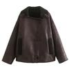 Women's New Autumn and Winter Loose Fur One-piece Warm Cotton Jacket