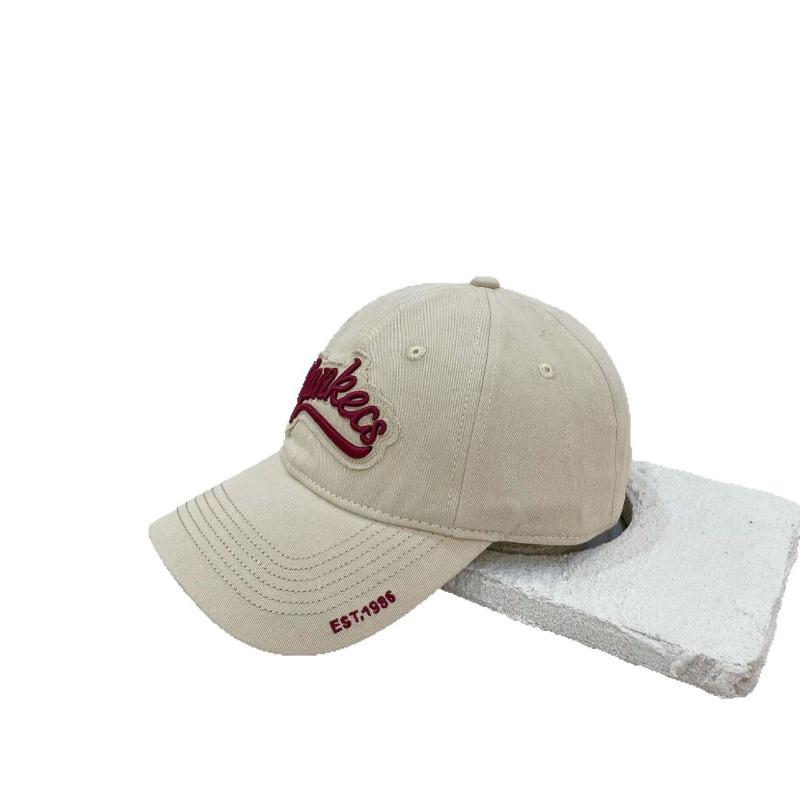 Hat Female Summer Alphabet Embroidery Soft Top Baseball Cap Vintage Washed Denim Cap Sun Cap