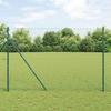 VidaXL Welded Mesh Fence Set of 2 Green Galvanized Steel 3351092