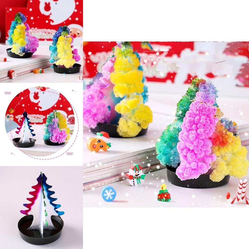 Magischer Papierbaum DIY Weihnachtsbaum mit wachsenden Kristallen Nostalgisches Spielzeug für Kinder Perfektes Geschenk für Weihnachten