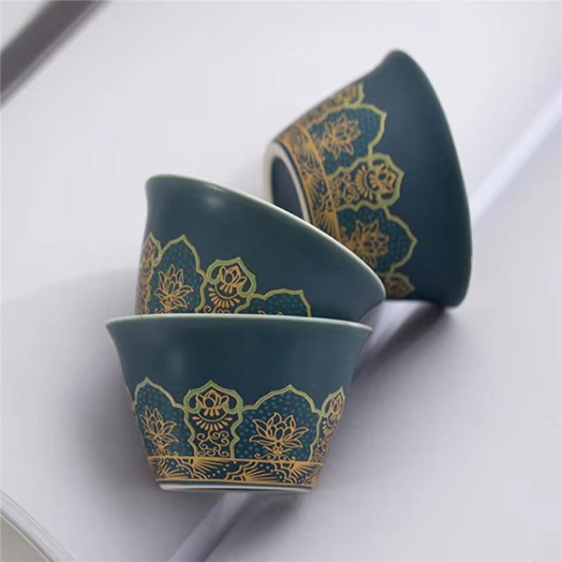 A25F- Travel Tea Set 1Set-Portable Teapot Tea Canister Tea Cup Outdoor Quick Cup Leather Carry Bag