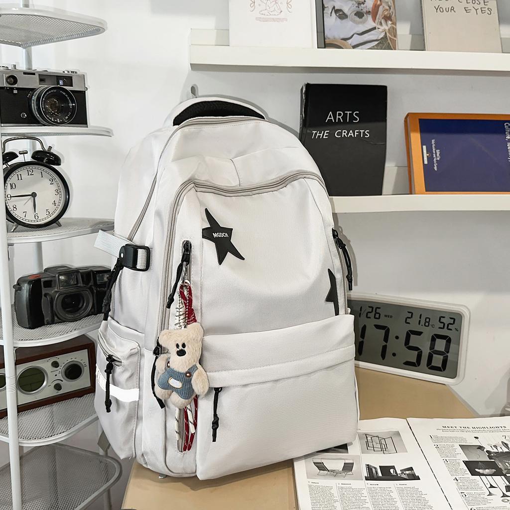 Schoolbag backpack design sense niche students junior high school students large capacity Japanese Korean version schoolbag cool fashion backpack