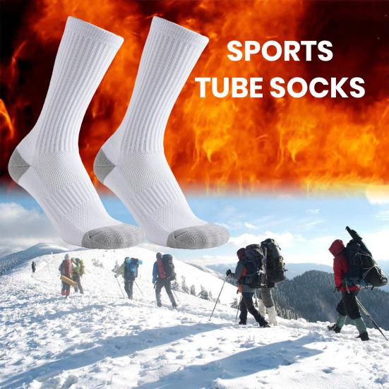 5 Pairs Men's Cotton Crew Sock Moisture Wicking Athletic Performance Socks Soft Breathable Running Socks for Daily Wear Exercise