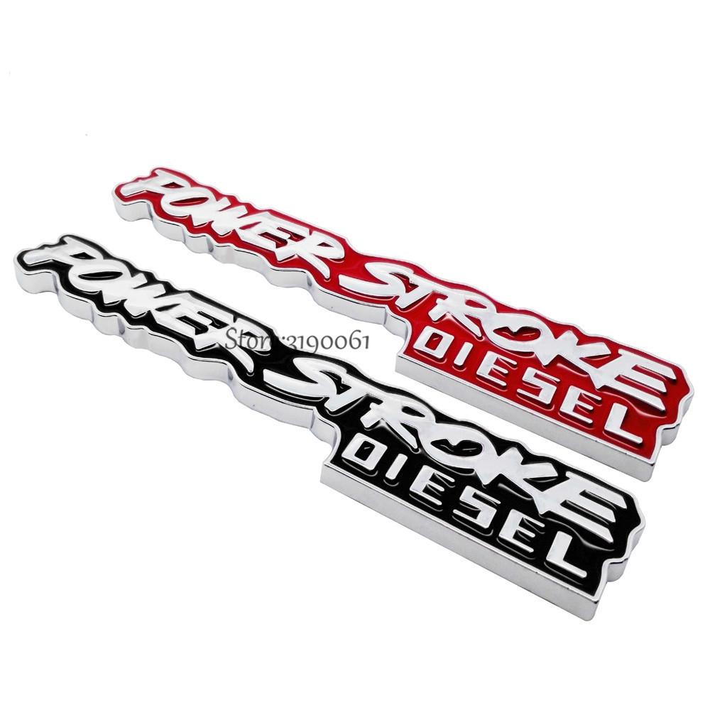 

Стайлинг автомобиля наклейка авто наклейка 3D эмблема значок POWER STROKE логотип для Fo + rd Mu + stang Focus Fiesta Fusion Mondeo Escort Kuga