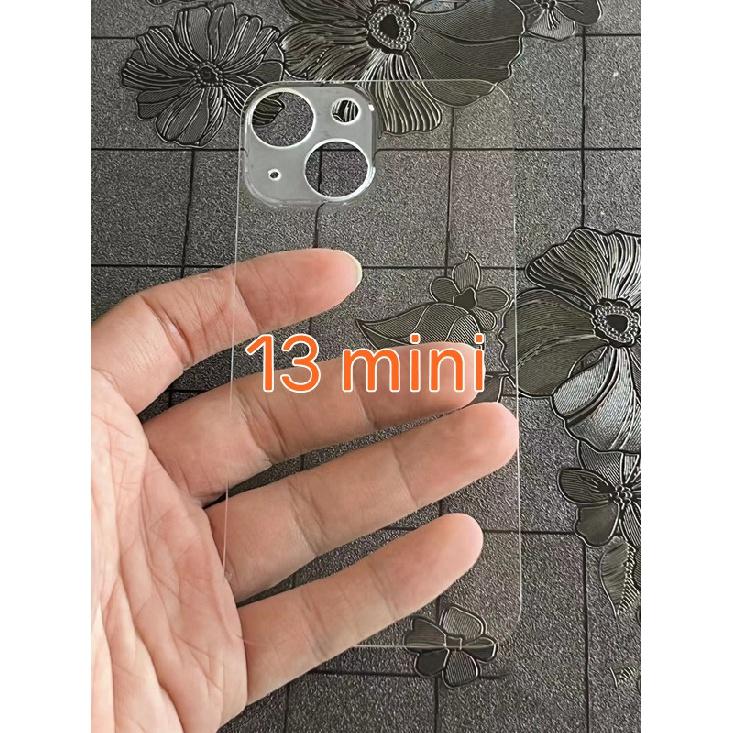 FoxFix čiré sklo pro iPhone 11 12 13 14 Pro Max mini 14 Plus Zadní baterie Zadní skleněný panel