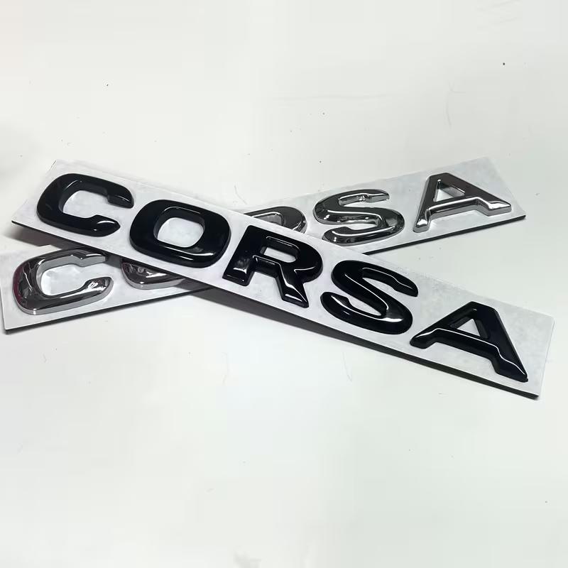 1Pcs CORSA 3D Car Emblem Badge- Suitable for Corsa Turnk Sticker