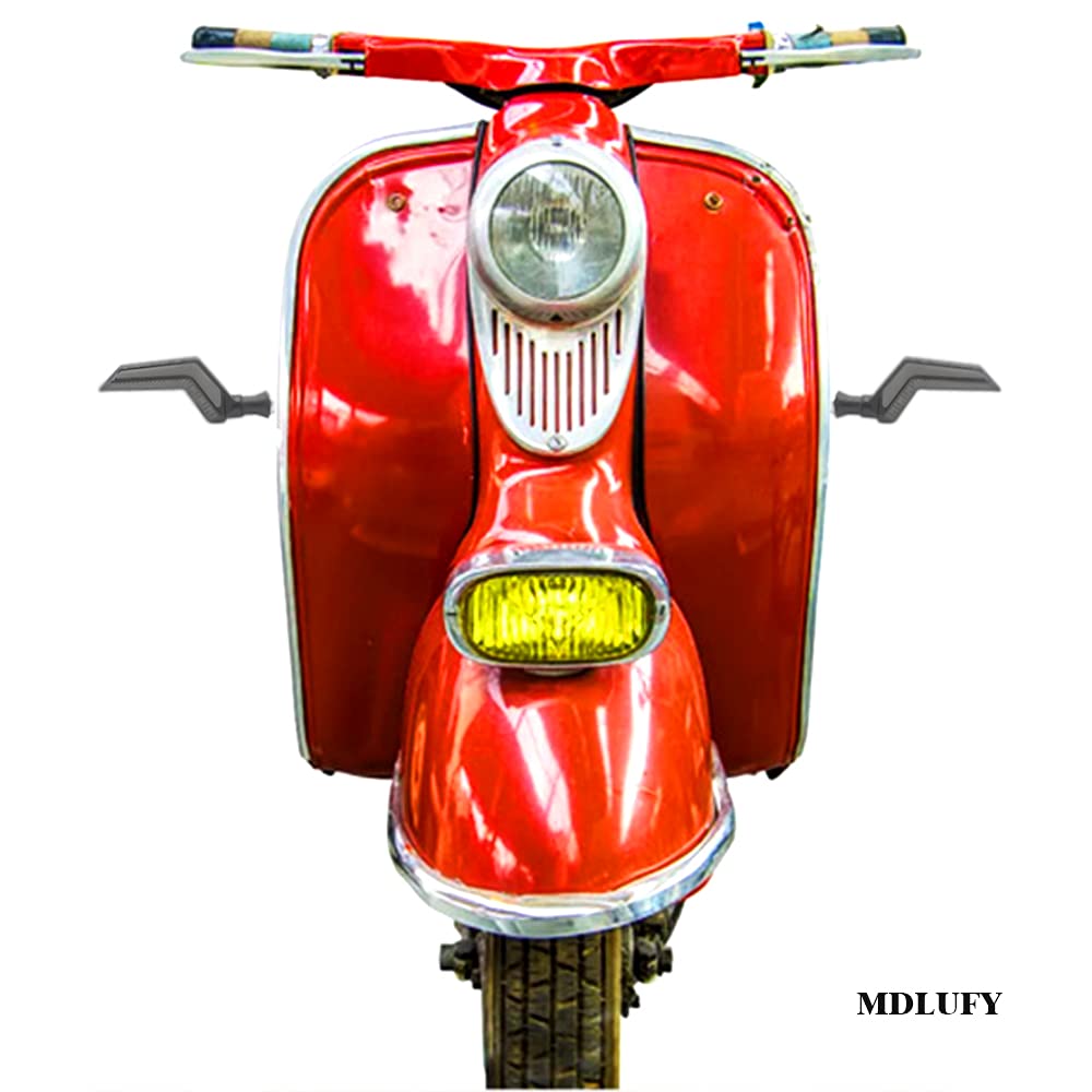 MDLUFY Motorcycle Rear Turn Signal LED Sequential High Brightness 12V