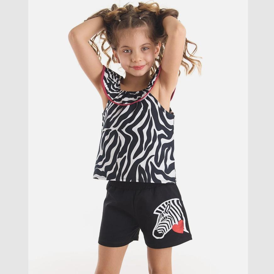 

Mushi Zebra Поплиновая блуза с шортами Комплект 4 YEARS