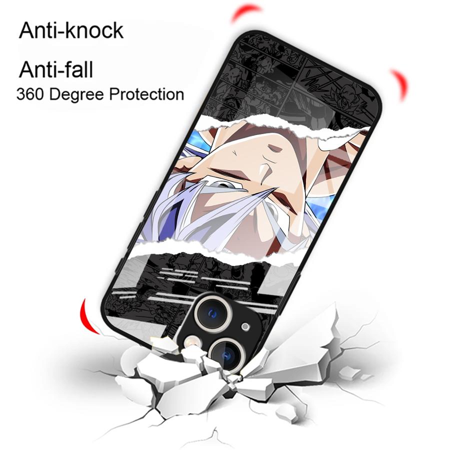 Luxury D-ragonS B-allS Glass Phone Cover Case for iPhone 17 Pro Max 11 XR 13 8 15 Plus 14 Air 16 12