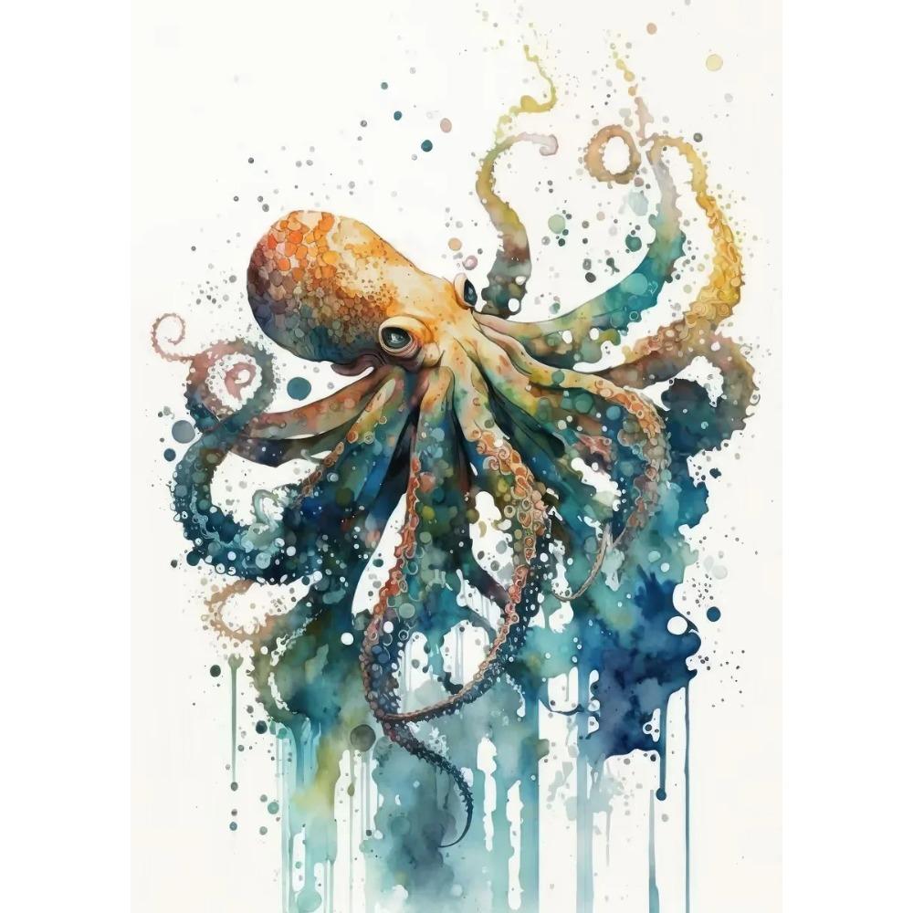 Safari Animals Watercolor Posters Colorful Children Prints Rainbow Animal Canvas Painting Wall Art Pictures Home Kids Room Decor