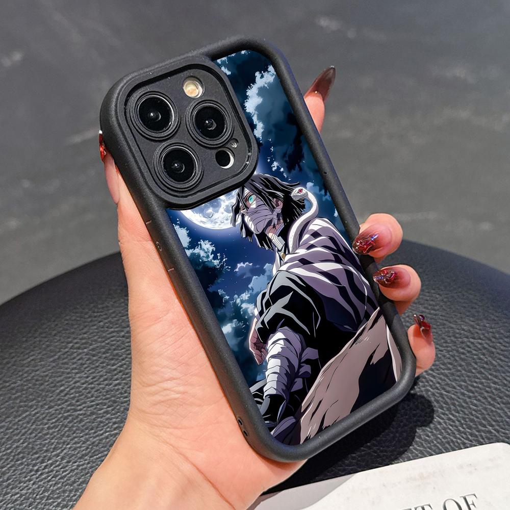 Blade Extinction Obanai Iguro Phone Case for iPhone 17 16 15 14 13 12 11 Air Pro Max Plus Thicken TPU Colorful Cover Pretty