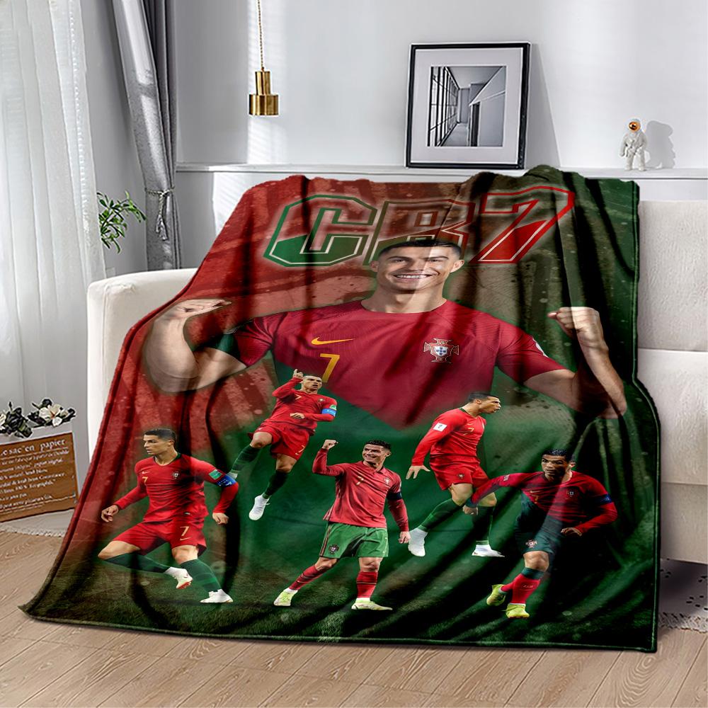 Cristiano Ronaldo 207 Blanket Comfortable Great for Seaside Picnics Bed Four Seasons Universal Modern Birthday Christmas Gift Blanket