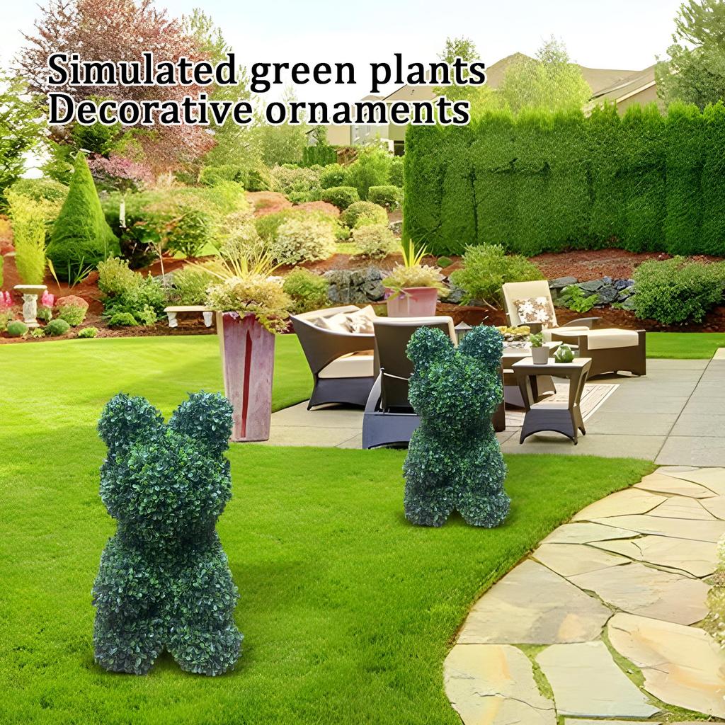 Artificial Animal-shaped Green Plant Decorations For Courtyards, Perfect For Spring Garden Front .