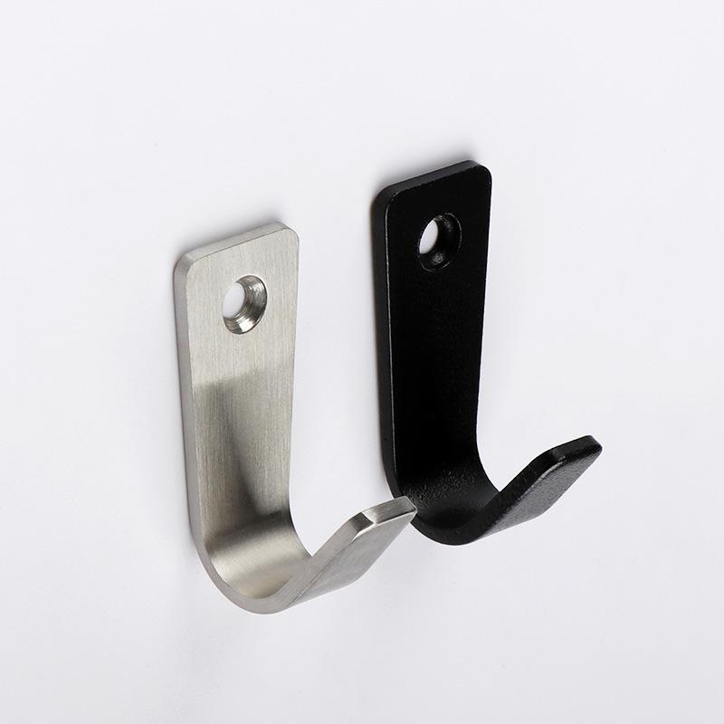 No-Drill Wall-Mounted Stainless Steel Hook for Towel, Clothes, and Hat