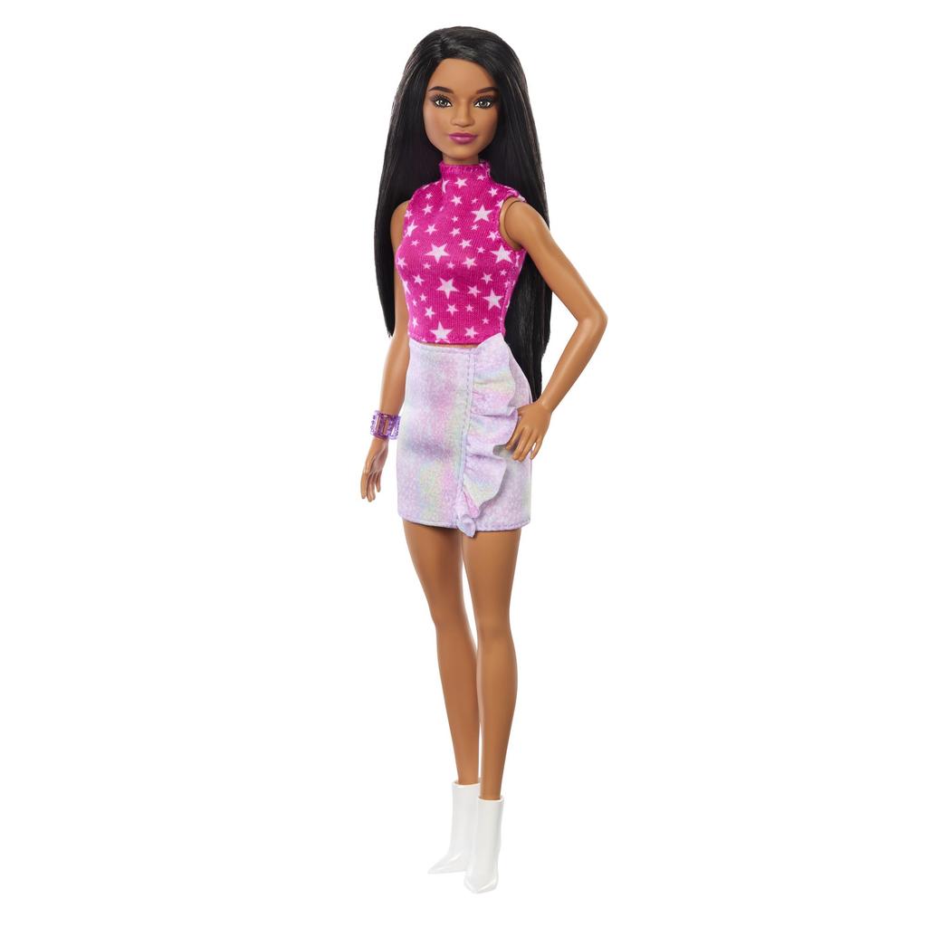 Barbie Fashionista Star Sleeveless Doll House for Ages 3 and HRH13 Dress-Up Up, Pink,