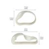 Abstract Art Vase Ornament White Hollow Flower Container for Living Room and Dining Table Ceramic Floral Vase Home Decoration