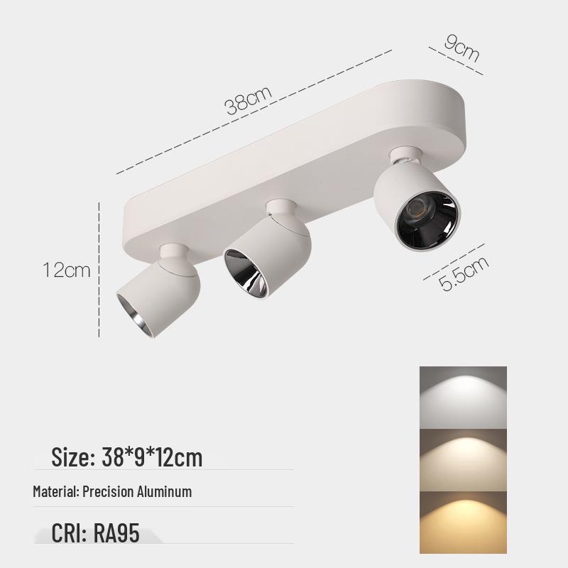 Adjustable Anti-Glare Folding Ceiling Spotlight with High Color Rendering for Household or Picture Lighting