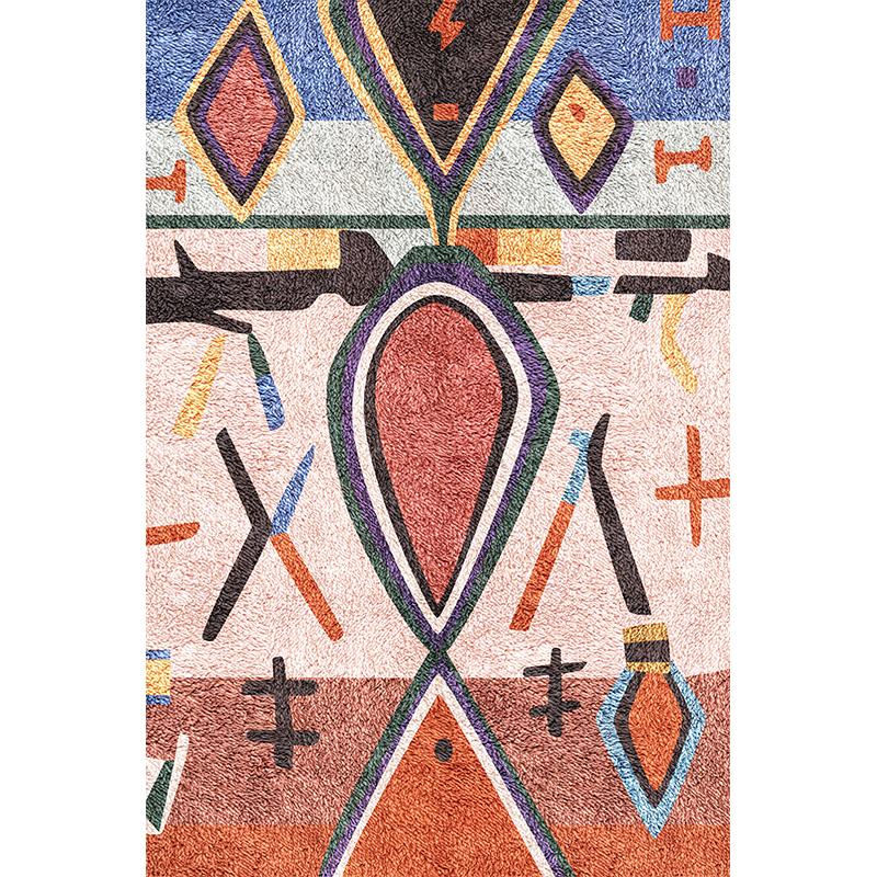 Ethnic Style Rugs for Bedroom Morocco Living Room Decoration Large Area Carpet Soft Fluffy Floor Mat Colorful Plush Bedside Rug
