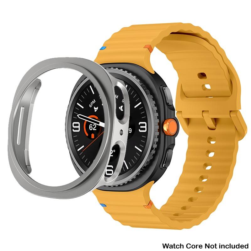 Silikonový řemínek pro Samsung Galaxy Watch 8 40 44mm Pásek s pouzdrem Chránič obrazovky Kryt nárazníku pro chytrý řemínek Náramkové doplňky