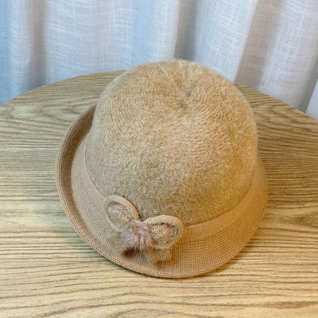 Hat Women's Autumn and Winter New Models In The Elderly Imitation Mink Bucket Hat Warm Hat