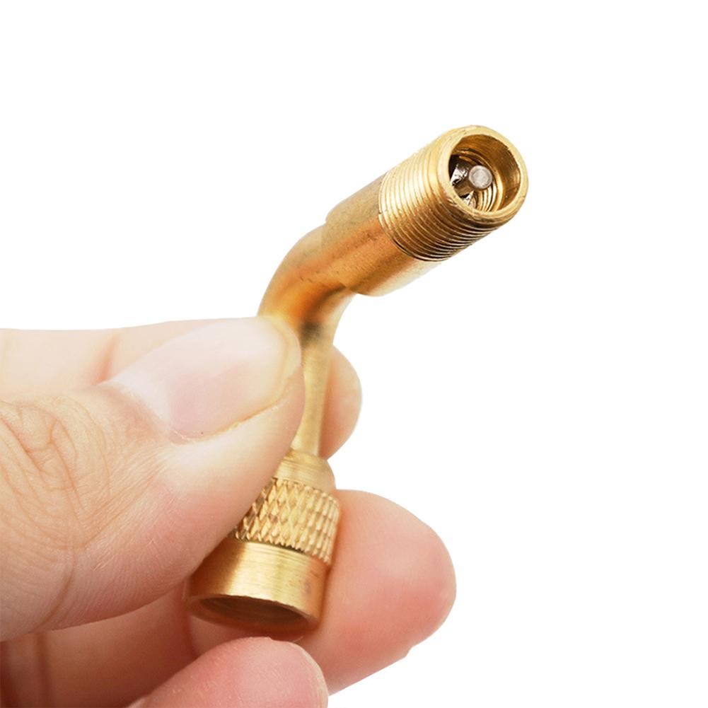 45/90/135 Degree Angle Brass Motorcycle Bent Valve Adaptor Tyre Tube Valve Extension Adapter for Car Truck Motorcycle Cycling Accessories