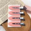 Clips Side Bangs Barrette Colorful Makeup Washing Face Accessories Women Girls Styling Hairpins 4pcs Set Bend Seamless Hairpins