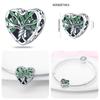 Original 100% Genuine SS925 Sterling Silver Four-Leaf Clover Beads Fit  Bracelet DIY Charm For Women Jewelry Fashion Gift