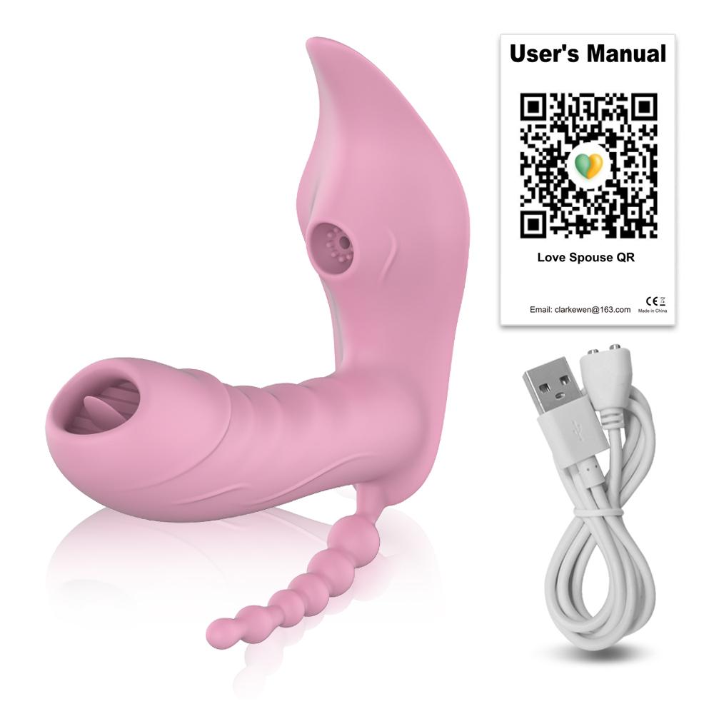 3 in 1 Wearable Vagina Vibrator for Women Clit Sucker APP Control Panties Vibrator G-Spot Clitoris Stimulator Sex Toy for Couples Dildo Masturbator