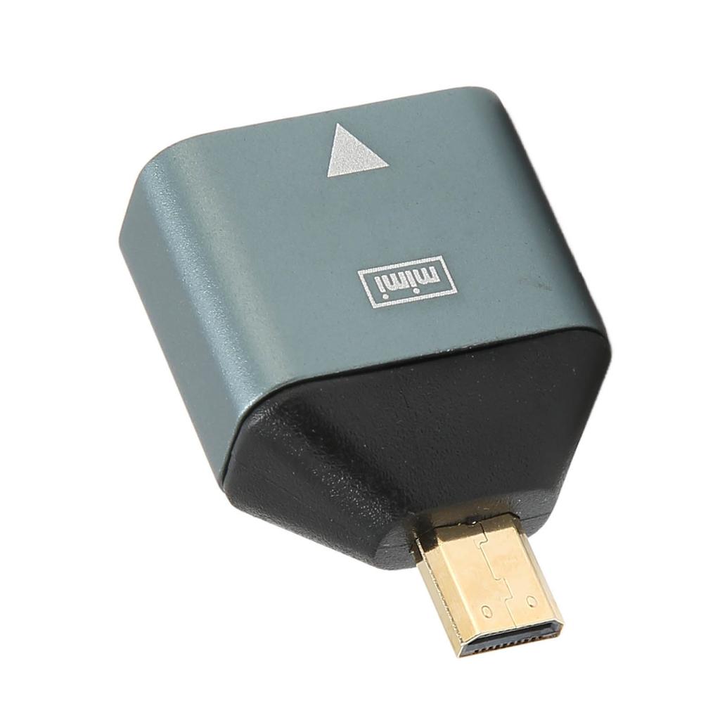 HD Female to Micro HD Adapter Aluminum Alloy Plug and Play 4K Supported Micro HD to HD Converter for Laptop Desktop