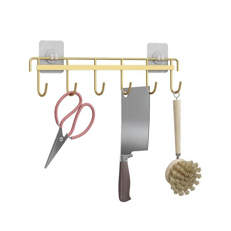 Punch-Free Kitchen Hook Organizer