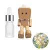 Wooden Man Figurine with Swing Feet Car Aromatherapy Ornament Handcrafted Wooden Art Piece Auto Decor