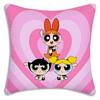 Anime Powerpuffs Girlss Pillow Covers Cartoon Sofa Decorative Home Double-Sided Printing Short Plush Cute Cushion Cover